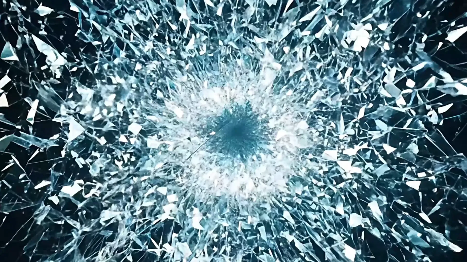 Glass Cracking Explosion Overlay for Action Logo Animation